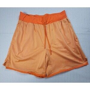 Fabletics The Rec  Mesh Shorts Men's Size‎ Large Vivid Peach Unlined